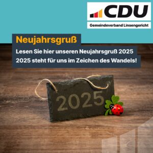 Mehr über den Artikel erfahren Neujahrsgruß der CDU-Linsengericht